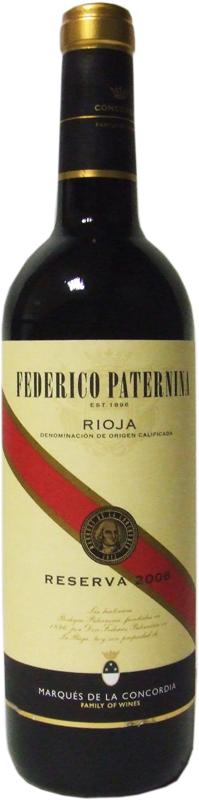 0218  FEDERICO PATERNINA BANDA ROJA RESERVA 75 CL DO RIOJA