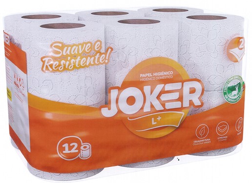 0315  JOKER PAPEL HIGIENICO 12R.2C. L+ NARANJA.