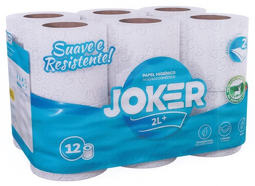 0317  JOKER PAPEL HIGIENICO 12R.2C. 2L+ AZUL.