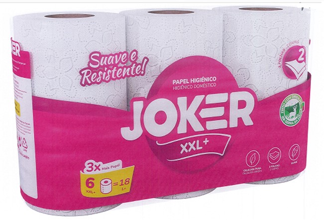 0321  JOKER PAPEL HIGIENICO 6R. 2C. XXL+ 6=18 TRIPLE ROLLO.