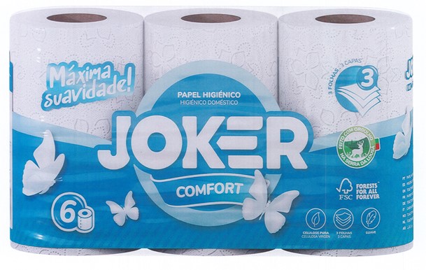 0324  JOKER PAPEL HIGIENICO 6 R. 3C. COMFORT FSC MIX CREDIT BLANCO.