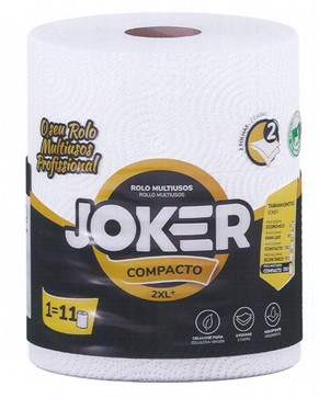 0338  JOKER PAPEL COCINA 1R. 2C. MULTIUSOS 2XL+ COMPACTO 1=11