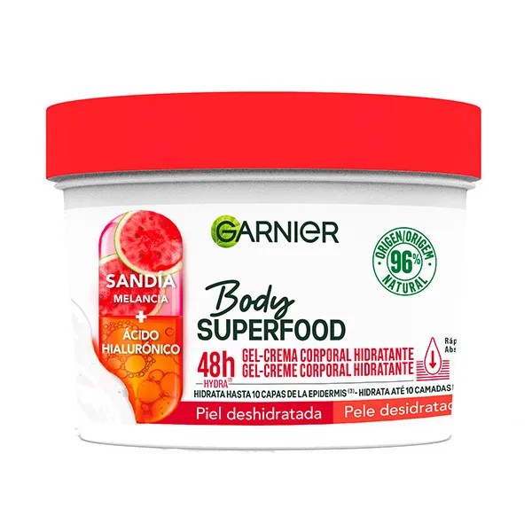 0881  GARNIER BODY SUPERFOOD SANDIA 48H. HIDRATACIÓN 380 ML