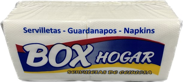 0924  BOX SERVILLETA 33X33 BLANCA DUPLO 1 CAPA 120 UNDS