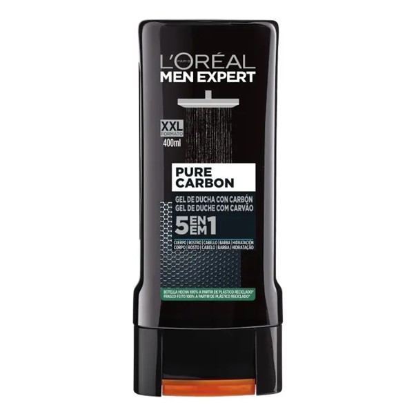 1065  MEN EXPERT PURE CARBON 5 EN 1 400 ML (CUERPO/ROSTRO/CABELLO/BARBA/HIDRATACIÓN)