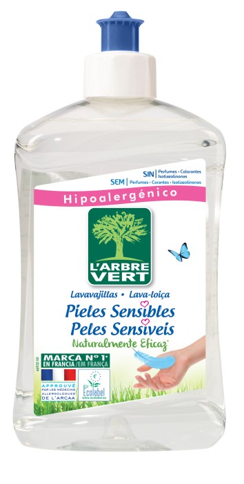 1105  L'ARBRE VERT LAVAVAJILLAS MANUAL PIELES SENSIBLES 500 ML.