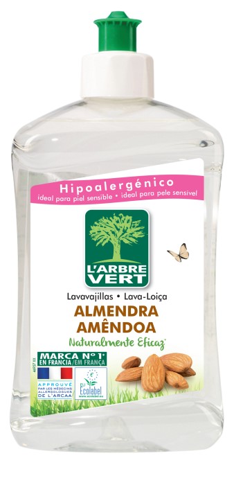 1106  L'ARBRE VERT LAVAVAJILLAS MANUAL ALMENDRA 500 ML.