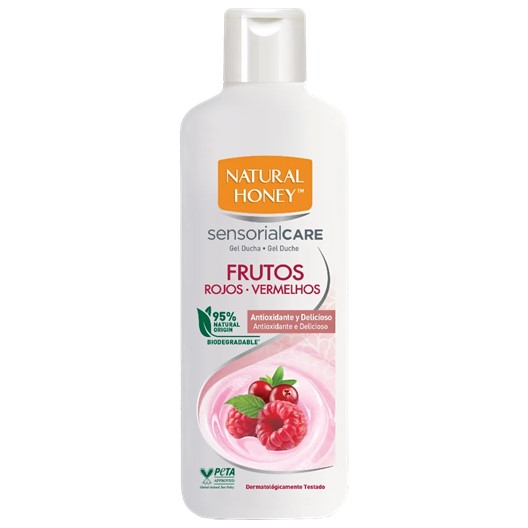 1124  NATURAL HONEY GEL DUCHA FRUTOS ROJOS 600ML