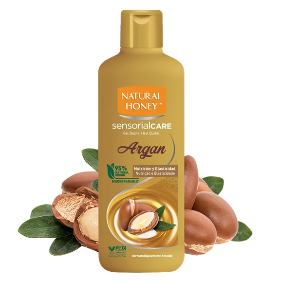 1126  NATURAL HONEY GEL DUCHA ARGAN 600ML