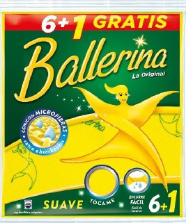 1178  BALLERINA BAYETA AMARILLA 6+1 UN