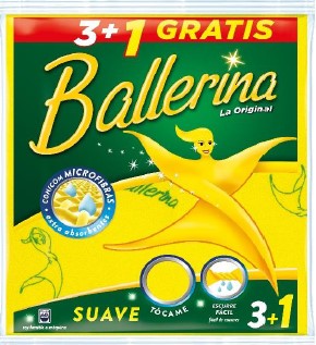 1179  BALLERINA BAYETA AMARILLA 3+1 UN