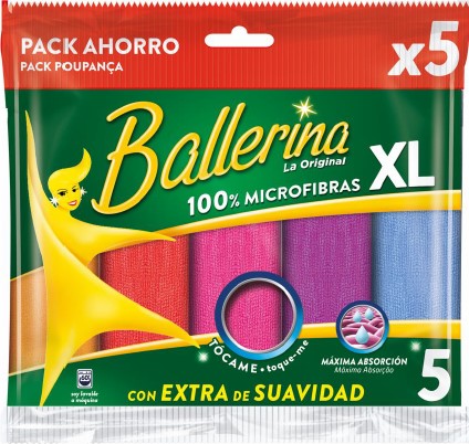 1183  BALLERINA BAYETA MICROFIBRA XL 5 UN